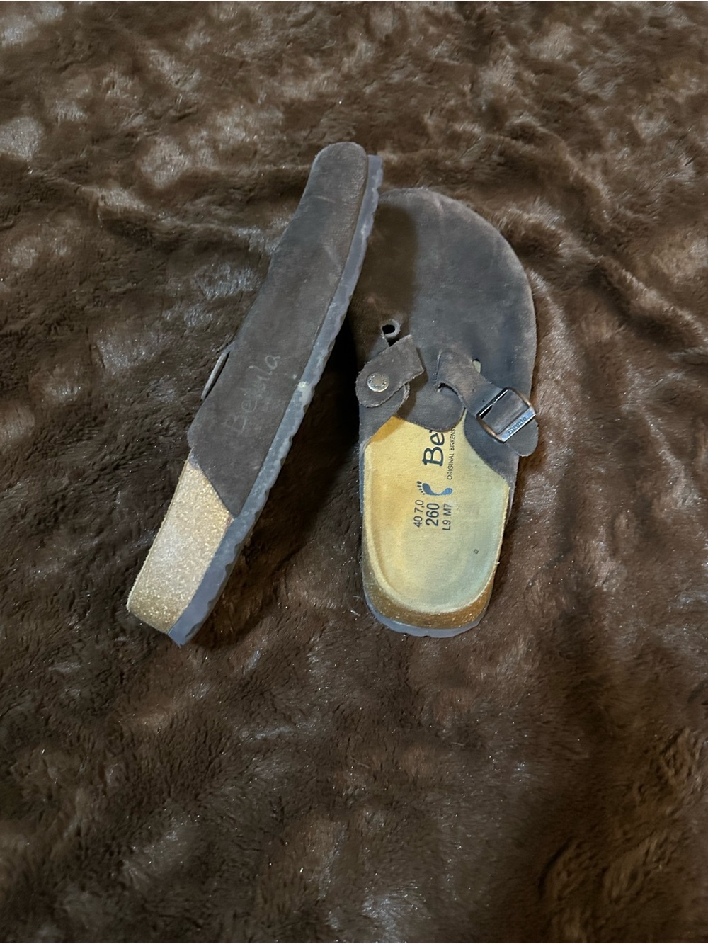 Betula Birkenstock Suede Clogs - Picture 7 of 8
